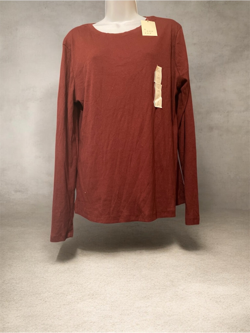 a new day Women's Long-Sleeve Tee in Rust Red